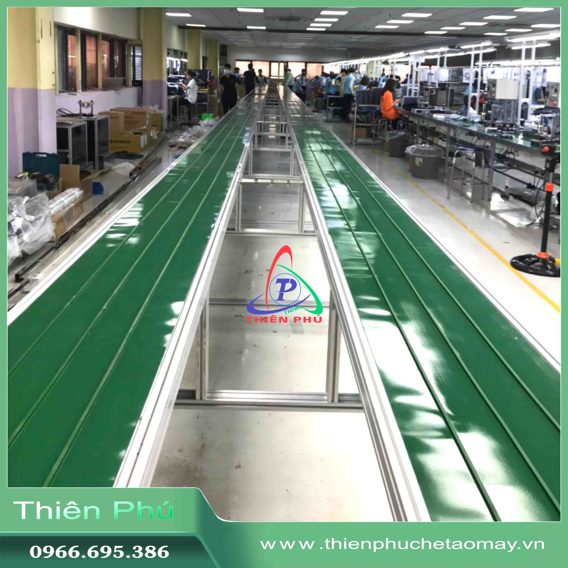 Băng Tải PVC Chuyền Linh Kiện